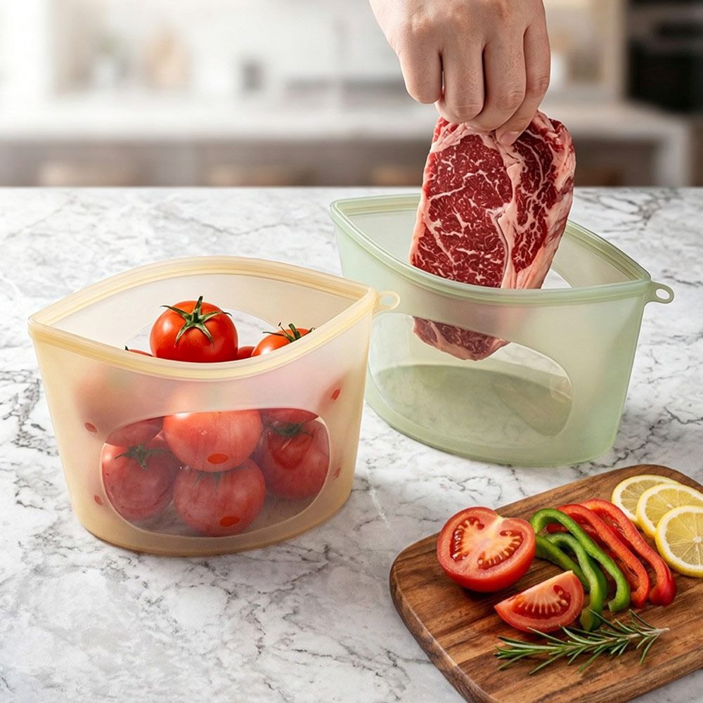 Silicone Food Preservation Bag - огляд і ціна Reusable Produce Bag