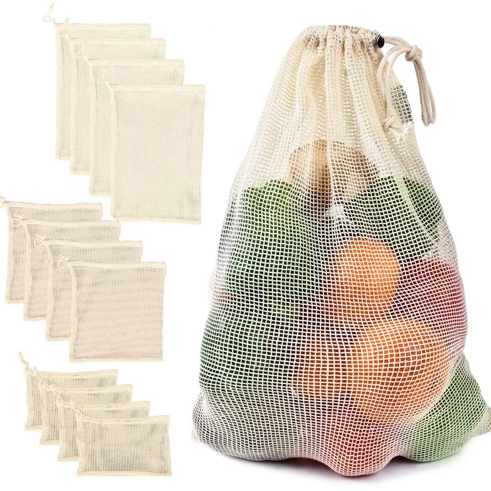 Reusable Cotton Mesh Bag Large - огляд і ціна Reusable Produce Bag